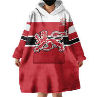 Custom Denmark Ice Hockey 2026 Wearable Blanket Hoodie Fight for Glory Red Jersey