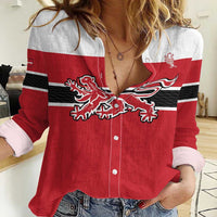 Custom Denmark Ice Hockey 2026 Women Casual Shirt Fight for Glory Red Jersey