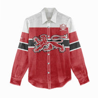 Custom Denmark Ice Hockey 2026 Women Casual Shirt Fight for Glory Red Jersey