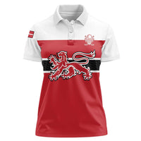 Custom Denmark Ice Hockey 2026 Women Polo Shirt Fight for Glory Red Jersey