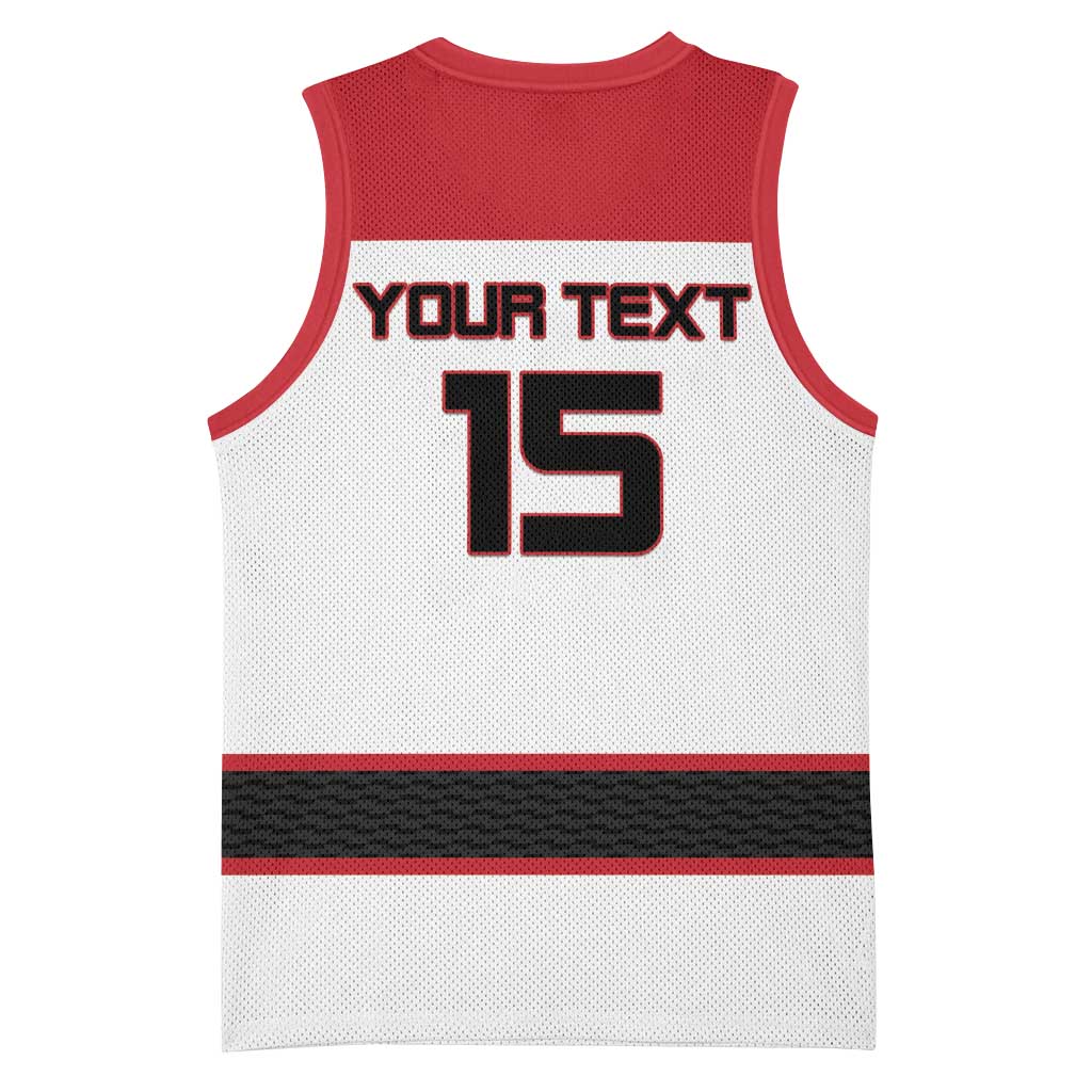 Custom Denmark Ice Hockey 2026 Basketball Jersey Fight for Glory White Jersey