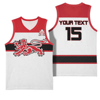 Custom Denmark Ice Hockey 2026 Basketball Jersey Fight for Glory White Jersey