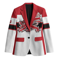 Custom Denmark Ice Hockey 2026 Blazer Fight for Glory White Jersey