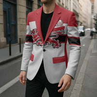 Custom Denmark Ice Hockey 2026 Blazer Fight for Glory White Jersey