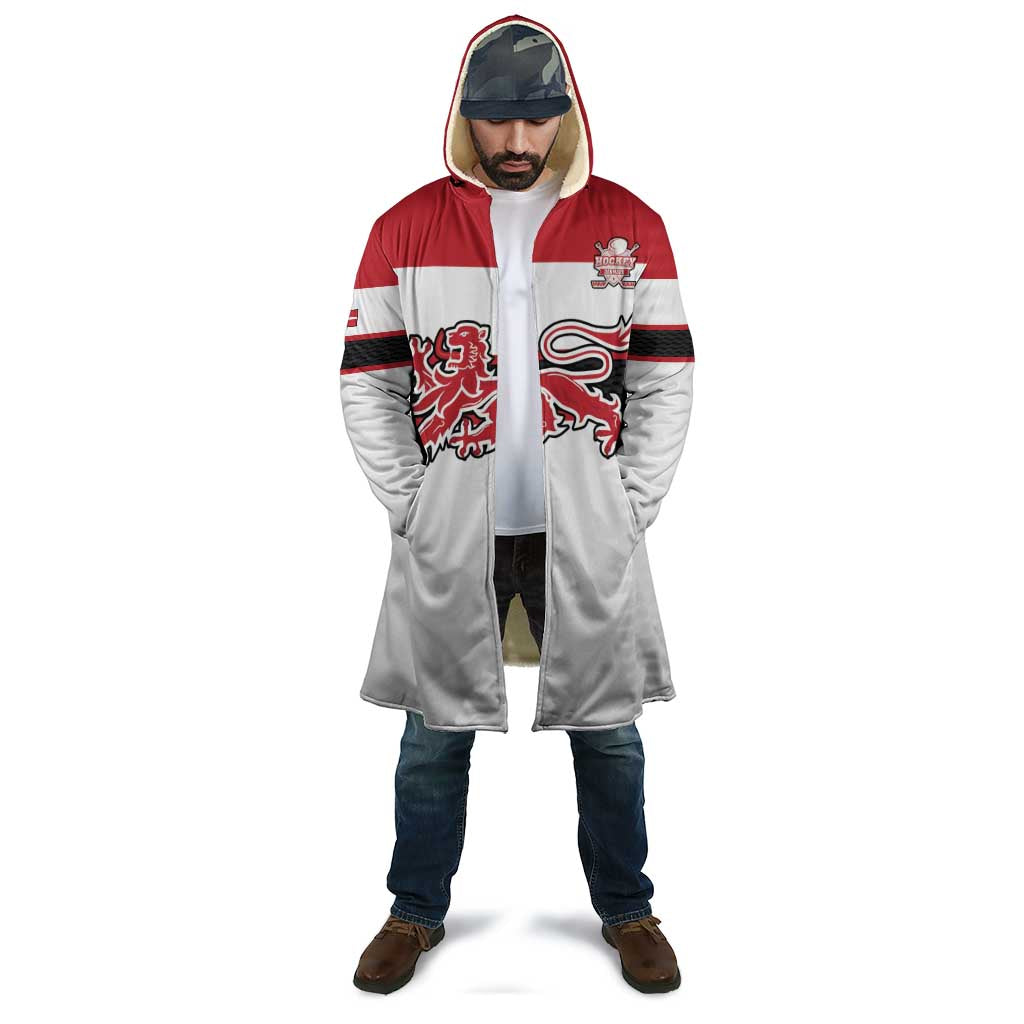 Custom Denmark Ice Hockey 2026 Cloak Fight for Glory White Jersey
