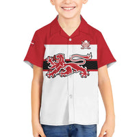 Custom Denmark Ice Hockey 2026 Hawaiian Shirt Fight for Glory White Jersey