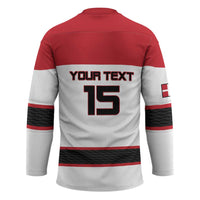 Custom Denmark Ice Hockey 2026 Hockey Jersey Fight for Glory White Jersey