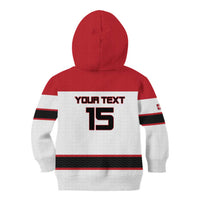 Custom Denmark Ice Hockey 2026 Kid Hoodie Fight for Glory White Jersey