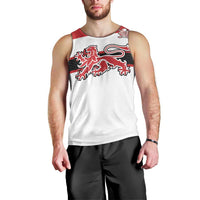 Custom Denmark Ice Hockey 2026 Men Tank Top Fight for Glory White Jersey