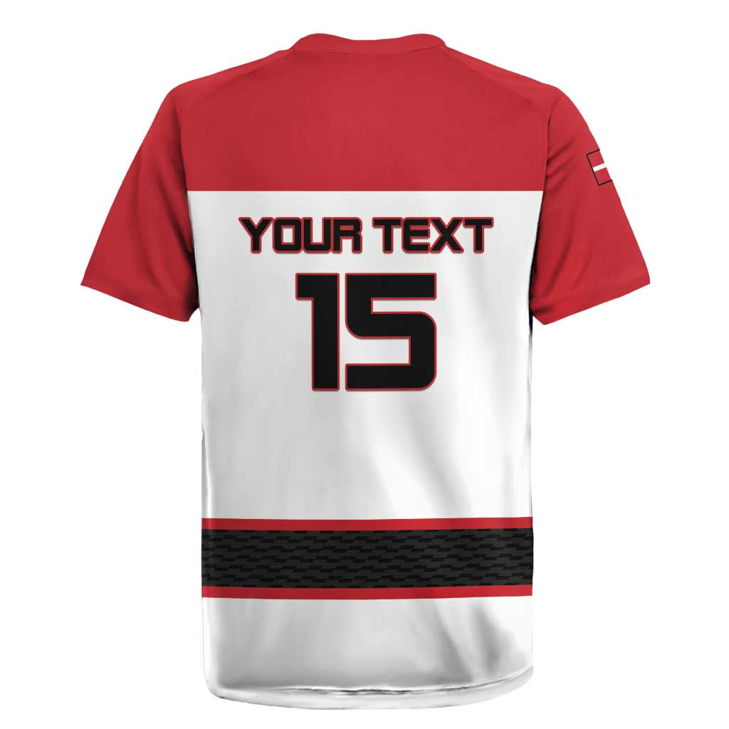 Custom Denmark Ice Hockey 2026 Rugby Jersey Fight for Glory White Jersey