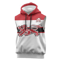 Custom Denmark Ice Hockey 2026 Sleeveless Hoodie Fight for Glory White Jersey