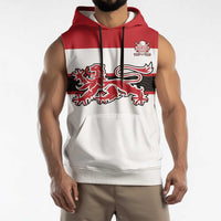 Custom Denmark Ice Hockey 2026 Sleeveless Hoodie Fight for Glory White Jersey