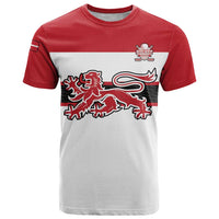 Custom Denmark Ice Hockey 2026 T Shirt Fight for Glory White Jersey