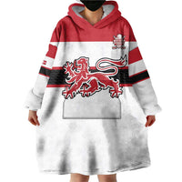 Custom Denmark Ice Hockey 2026 Wearable Blanket Hoodie Fight for Glory White Jersey