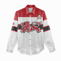 Custom Denmark Ice Hockey 2026 Women Casual Shirt Fight for Glory White Jersey