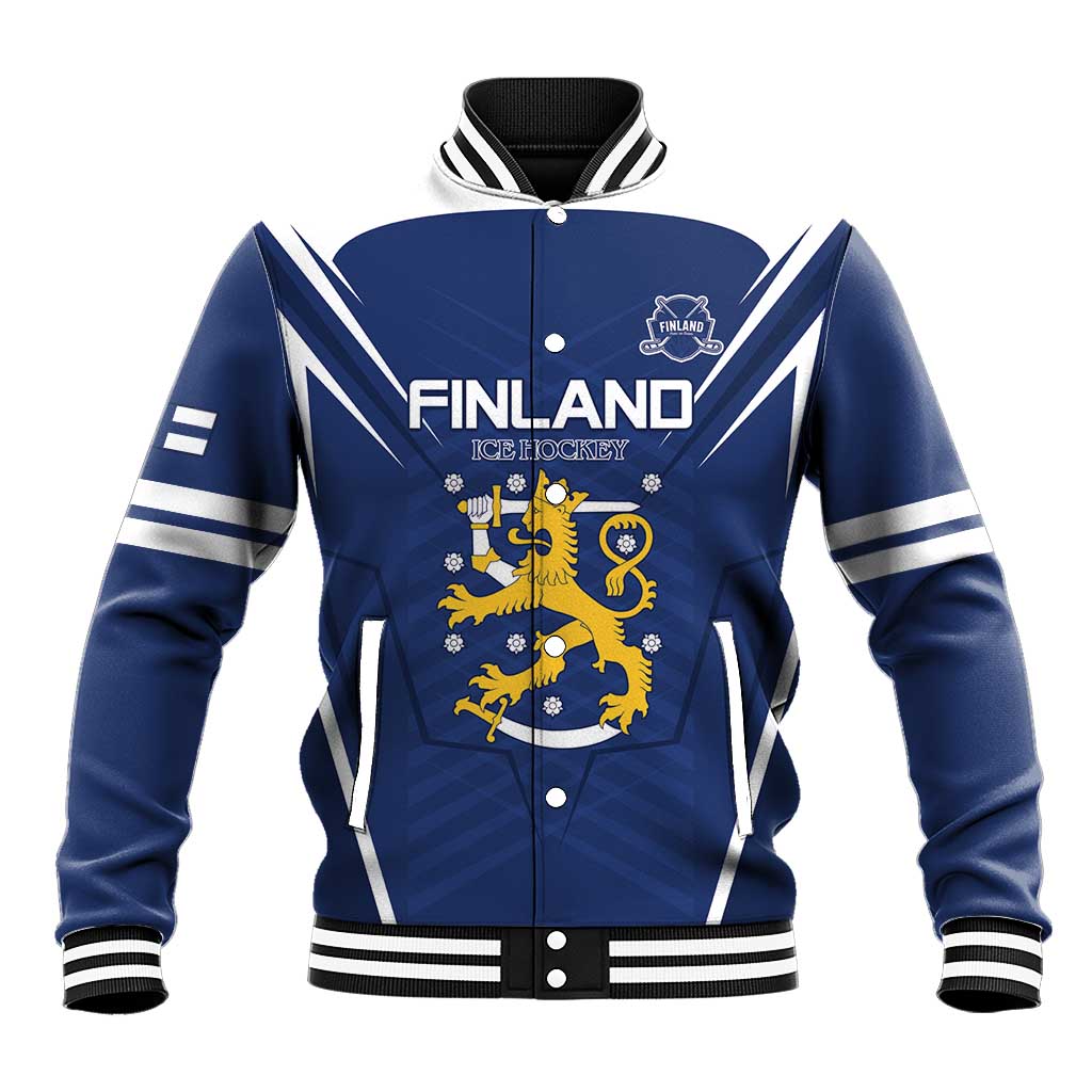 Custom Finland Ice Hockey 2026 Baseball Jacket Suomi Suomi Suomi