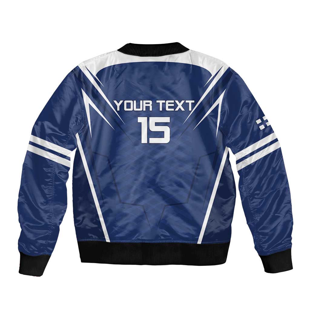 Custom Finland Ice Hockey 2026 Bomber Jacket Suomi Suomi Suomi