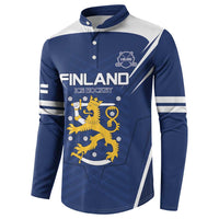 Custom Finland Ice Hockey 2026 Button Sweatshirt Suomi Suomi Suomi