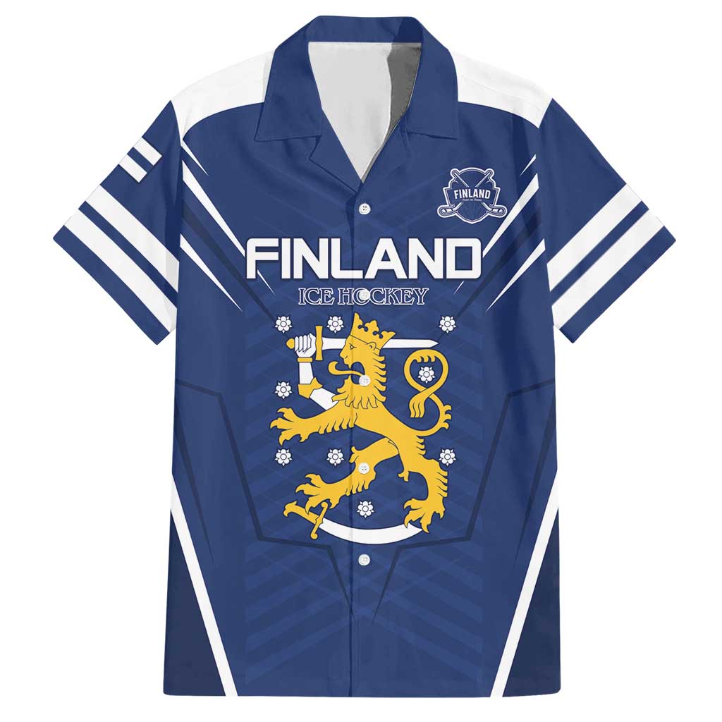 Custom Finland Ice Hockey 2026 Hawaiian Shirt Suomi Suomi Suomi