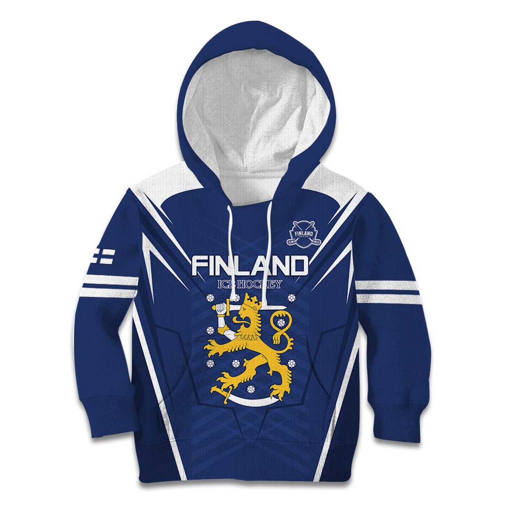 Custom Finland Ice Hockey 2026 Kid Hoodie Suomi Suomi Suomi