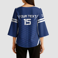 Custom Finland Ice Hockey 2026 Kimono Sleeve Blouse Suomi Suomi Suomi