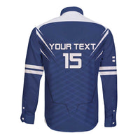 Custom Finland Ice Hockey 2026 Long Sleeve Button Shirt Suomi Suomi Suomi