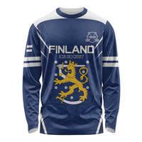 Custom Finland Ice Hockey 2026 Long Sleeve Shirt Suomi Suomi Suomi