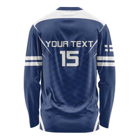 Custom Finland Ice Hockey 2026 Long Sleeve Shirt Suomi Suomi Suomi