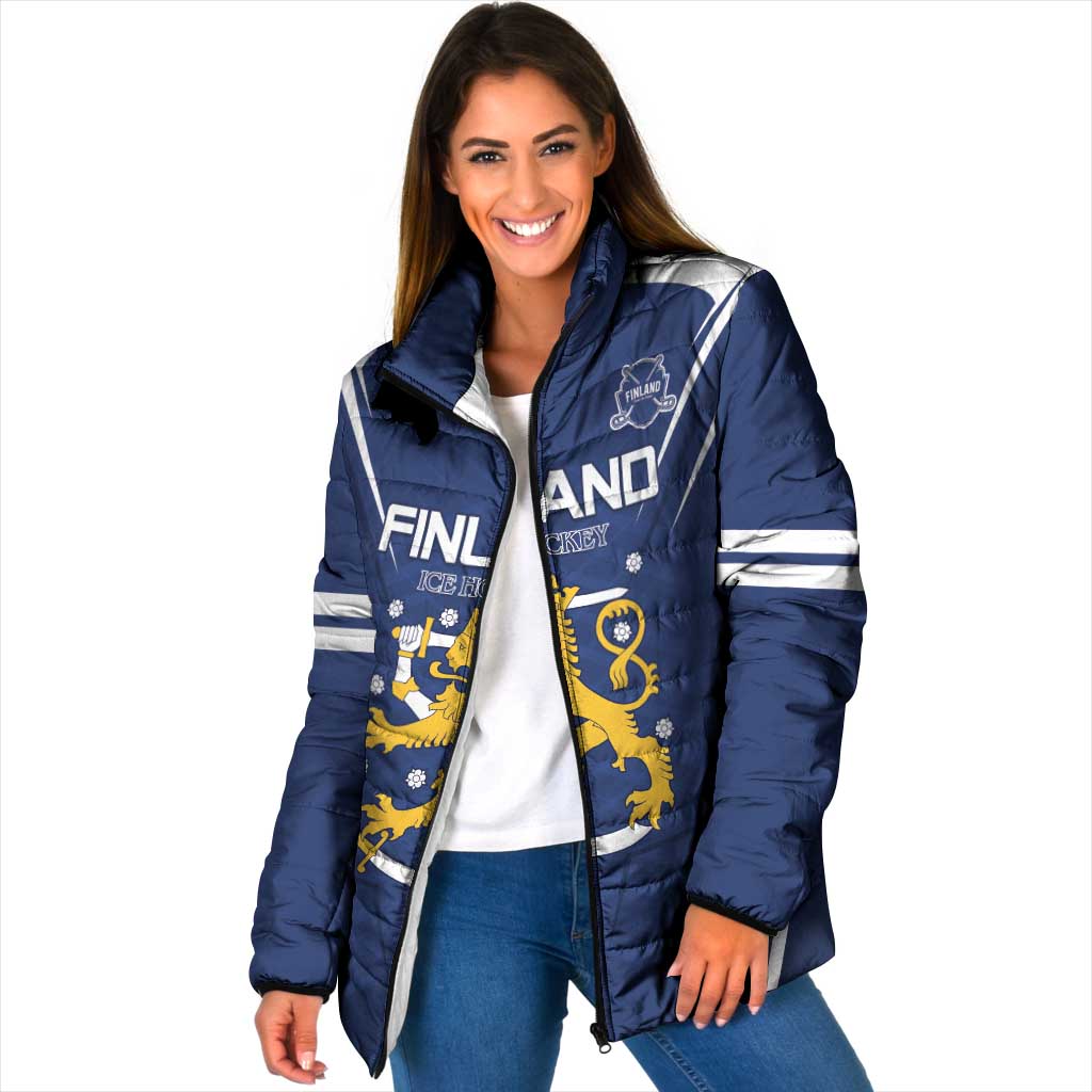 Custom Finland Ice Hockey 2026 Padded Jacket Suomi Suomi Suomi