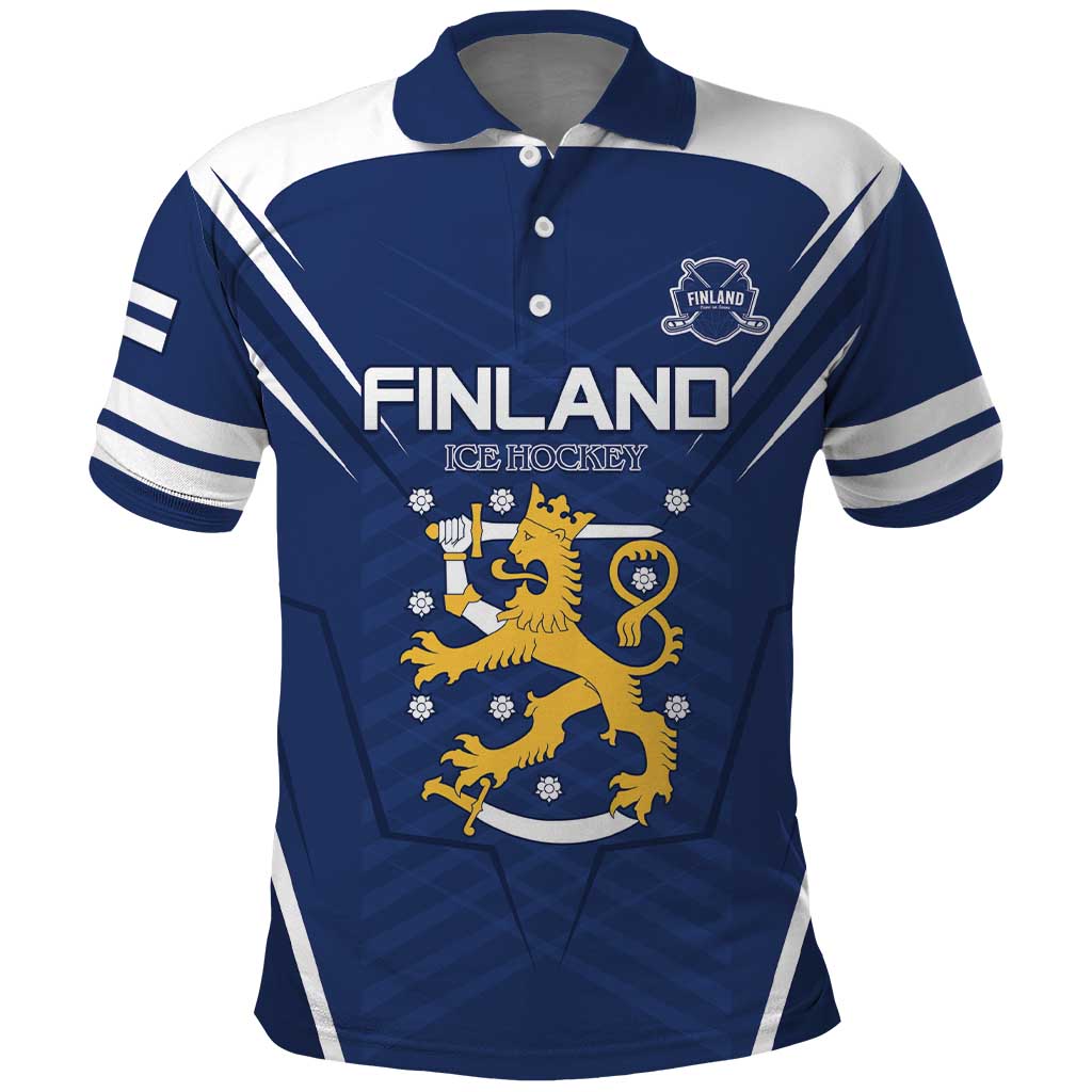 Custom Finland Ice Hockey 2026 Polo Shirt Suomi Suomi Suomi