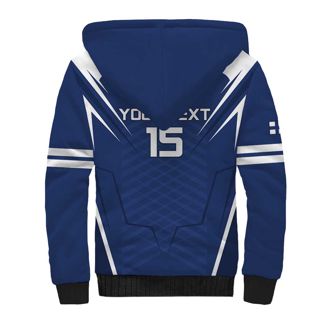 Custom Finland Ice Hockey 2026 Sherpa Hoodie Suomi Suomi Suomi