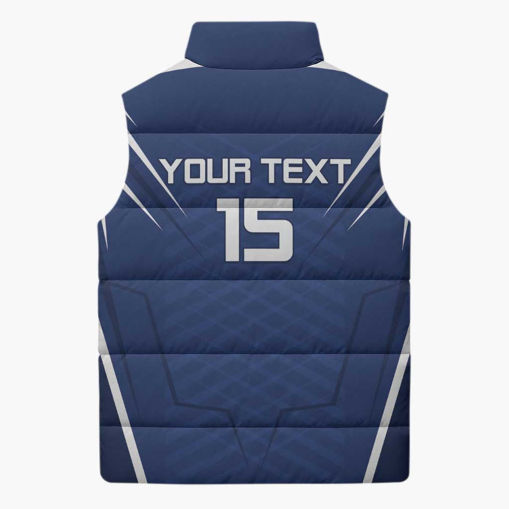 Custom Finland Ice Hockey 2026 Sleeveless Puffer Jacket Suomi Suomi Suomi