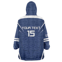Custom Finland Ice Hockey 2026 Wearable Blanket Hoodie Suomi Suomi Suomi