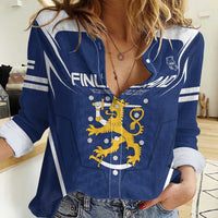 Custom Finland Ice Hockey 2026 Women Casual Shirt Suomi Suomi Suomi