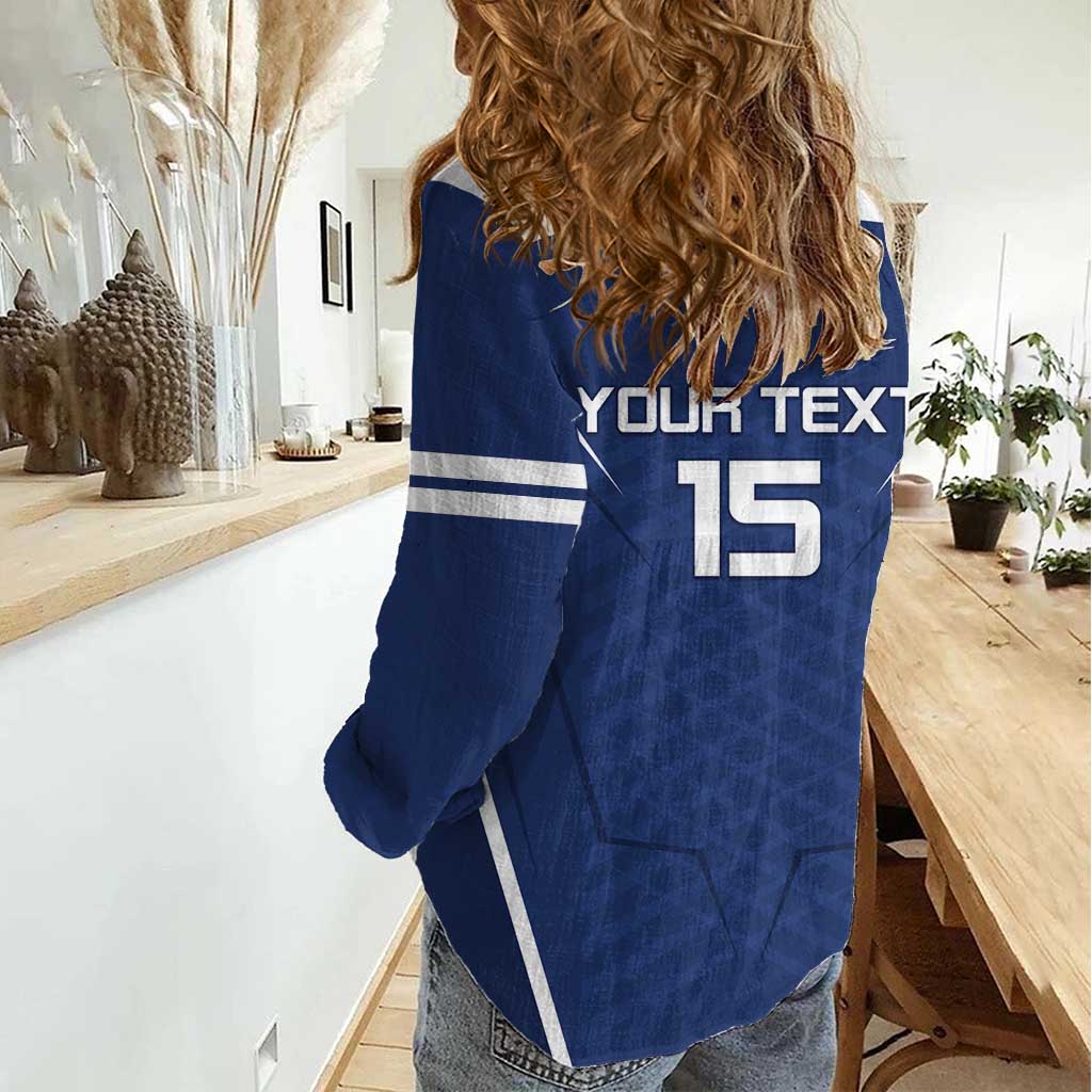 Custom Finland Ice Hockey 2026 Women Casual Shirt Suomi Suomi Suomi