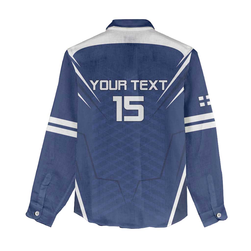 Custom Finland Ice Hockey 2026 Women Casual Shirt Suomi Suomi Suomi