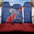 Happy Cape Verde Independence Day Back Car Seat Cover Coat Of Arms With Map