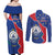 Happy Cape Verde Independence Day Couples Matching Off Shoulder Maxi Dress and Long Sleeve Button Shirt Coat Of Arms With Map