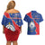 Happy Cape Verde Independence Day Couples Matching Off Shoulder Short Dress and Hawaiian Shirt Coat Of Arms With Map