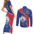 Happy Cape Verde Independence Day Couples Matching Short Sleeve Bodycon Dress and Long Sleeve Button Shirt Coat Of Arms With Map