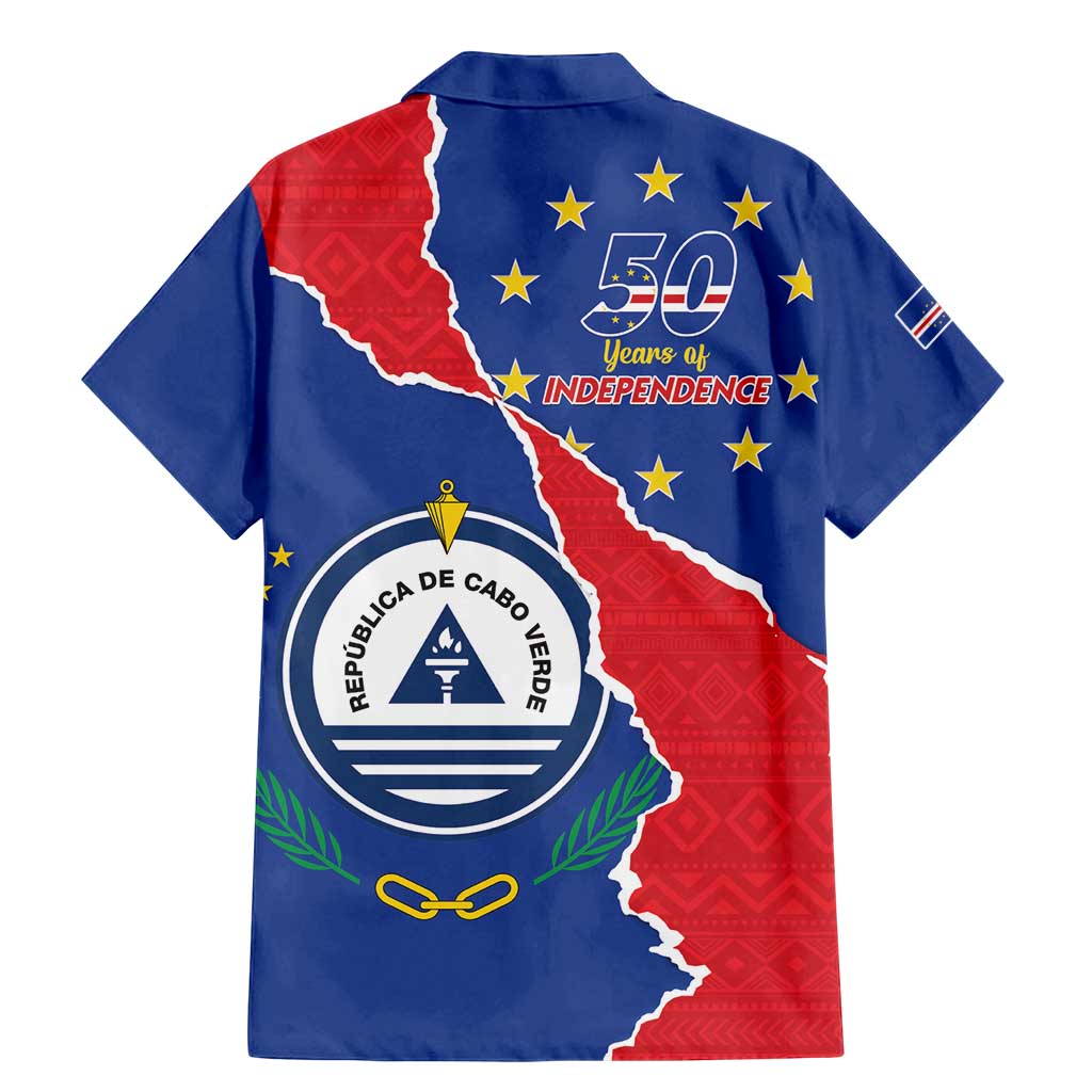Happy Cape Verde Independence Day Family Matching Mermaid Dress and Hawaiian Shirt Coat Of Arms With Map