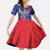 Happy Cape Verde Independence Day Family Matching Off The Shoulder Long Sleeve Dress and Hawaiian Shirt Coat Of Arms With Map