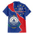 Happy Cape Verde Independence Day Family Matching Off The Shoulder Long Sleeve Dress and Hawaiian Shirt Coat Of Arms With Map
