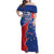 Happy Cape Verde Independence Day Family Matching Off Shoulder Maxi Dress and Hawaiian Shirt Coat Of Arms With Map