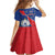 Happy Cape Verde Independence Day Family Matching Off Shoulder Short Dress and Hawaiian Shirt Coat Of Arms With Map