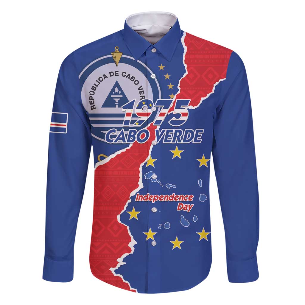 Happy Cape Verde Independence Day Family Matching Short Sleeve Bodycon Dress and Hawaiian Shirt Coat Of Arms With Map