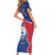 Happy Cape Verde Independence Day Family Matching Short Sleeve Bodycon Dress and Hawaiian Shirt Coat Of Arms With Map