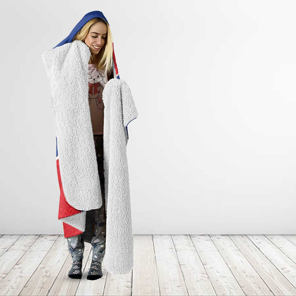 Happy Cape Verde Independence Day Hooded Blanket Coat Of Arms With Map