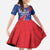 Happy Cape Verde Independence Day Kid Short Sleeve Dress Coat Of Arms With Map