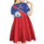Happy Cape Verde Independence Day Kid Short Sleeve Dress Coat Of Arms With Map